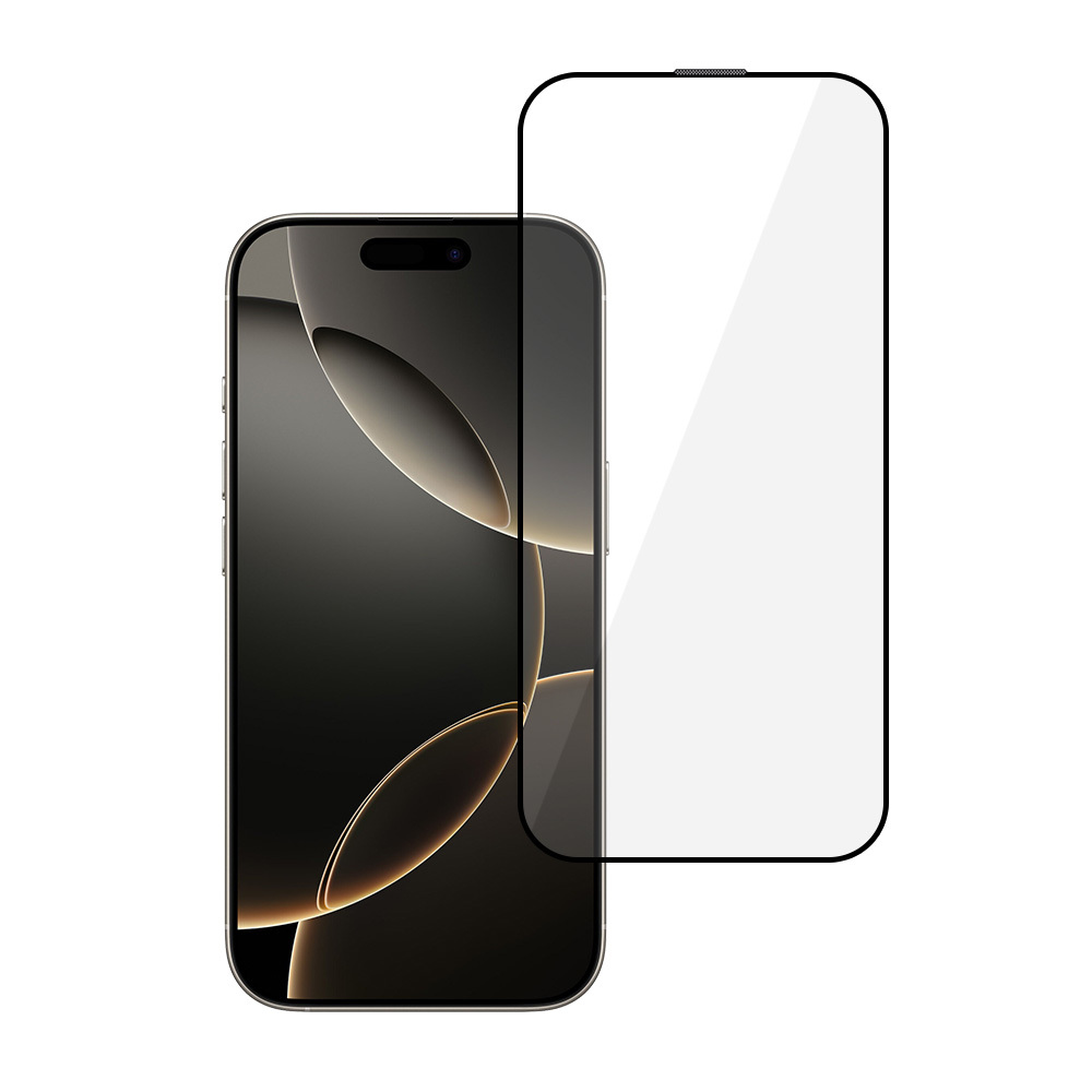 Tel Protect Full Glue 6D Tempered Glass for IPHONE 16 PRO/17 BLACK