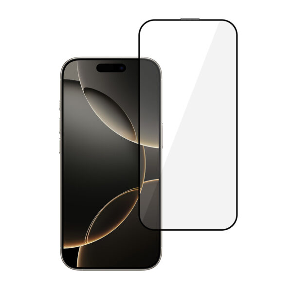 Tel Protect Full Glue 6D Tempered Glass for IPHONE 16 PRO MAX BLACK