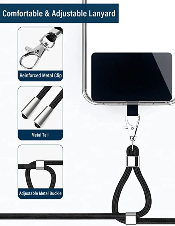 Universal phone lanyard pink