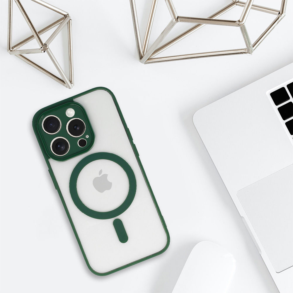 Acrylic Color Magsafe Case for Iphone 16 Pro green