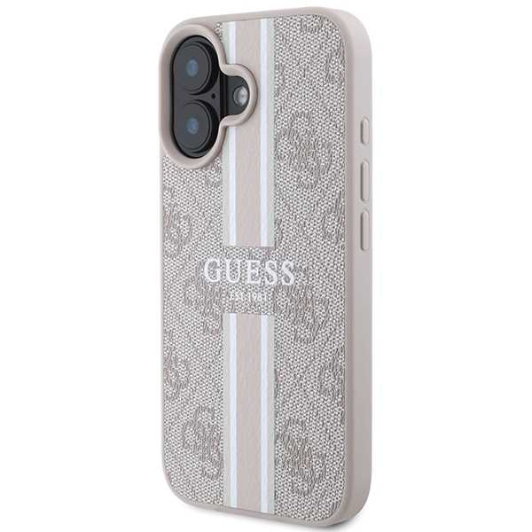 foto_add-295176 Original Case GUESS hardcase 4G Printed Stripes MagSafe GUHMP16SP4RPSP for Iphone 16 pink