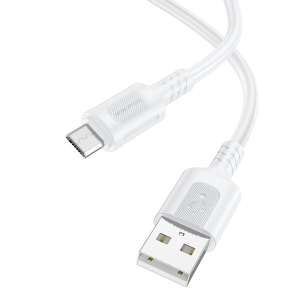Borofone Cable BX111 Feliz - USB to Micro USB - 2,4A 1 metre white