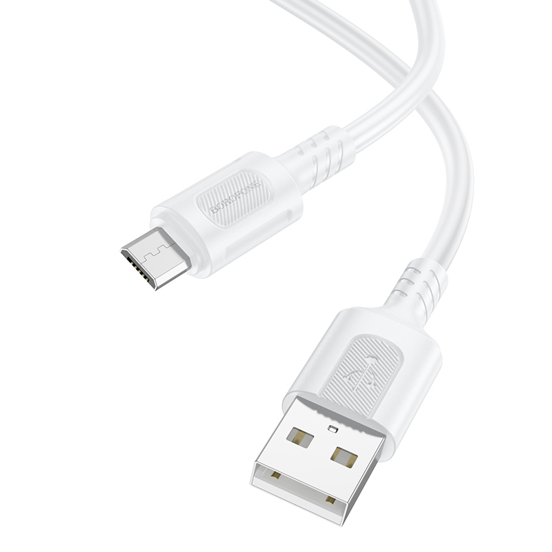 Borofone Cable BX111 Feliz - USB to Micro USB - 2,4A 1 metre white