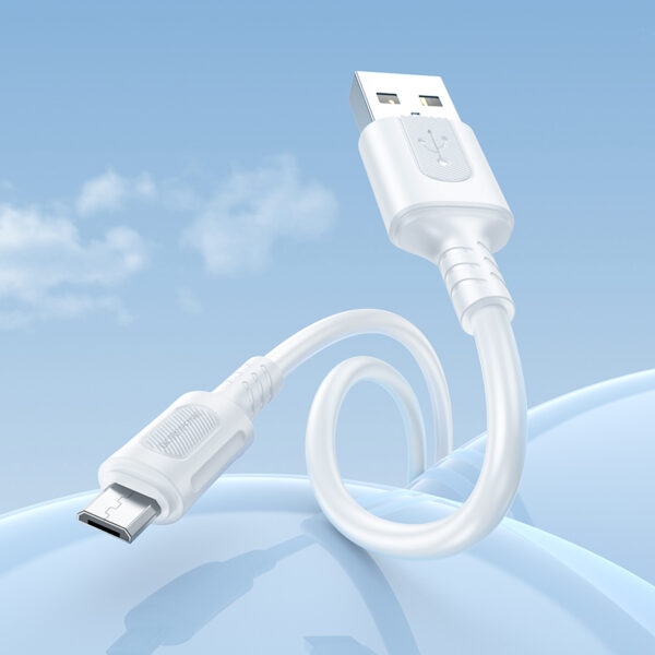 Borofone Cable BX111 Feliz - USB to Micro USB - 2,4A 1 metre white