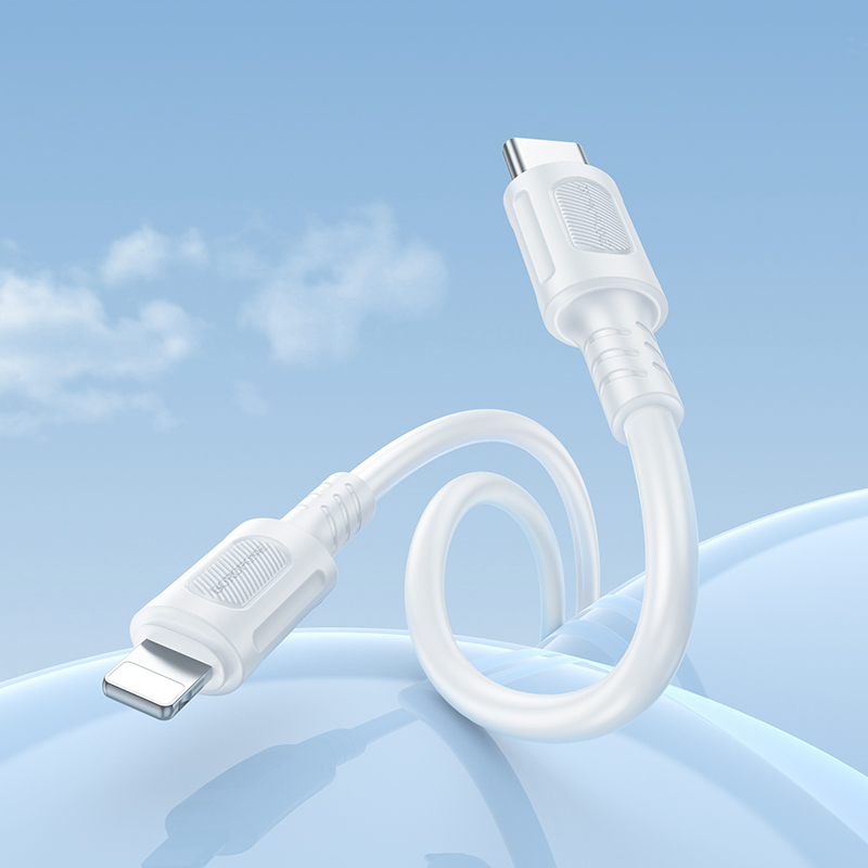 Borofone Cable BX111 Feliz - Type C to Lightning - PD 27W 1 metre white