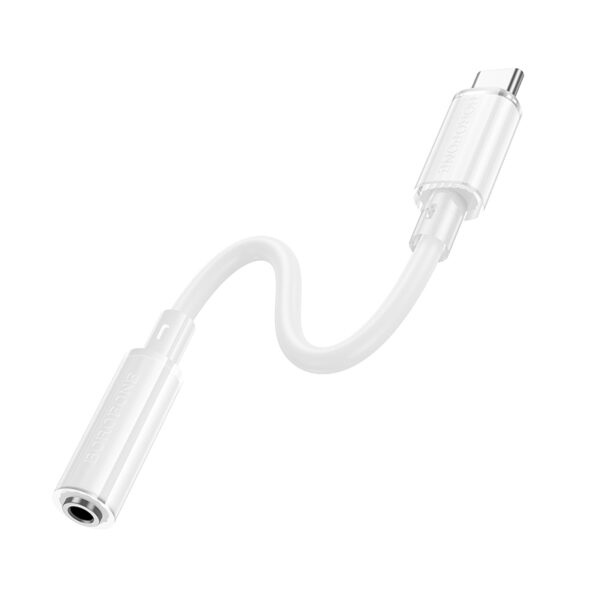 Borofone Adapter BV22 Lemon - Type C to jack 3,5mm (DAC) - white