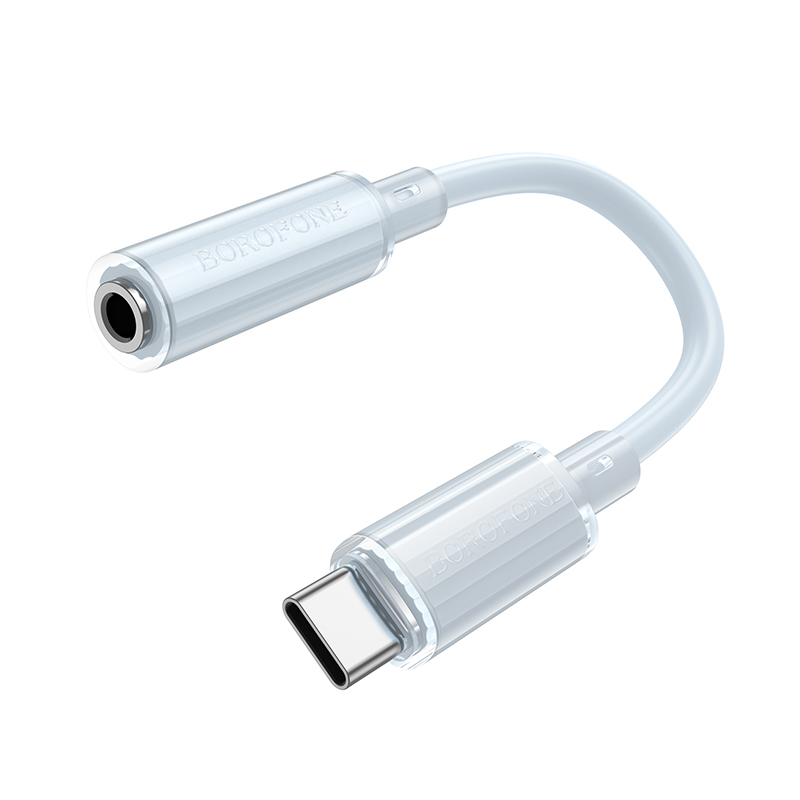 Borofone Adapter BV22 Lemon - Type C to jack 3,5mm (DAC) - blue