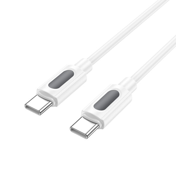 Borofone Cable BX114 Structure - Type C to Type C - PD 60W 3A 1 metre white