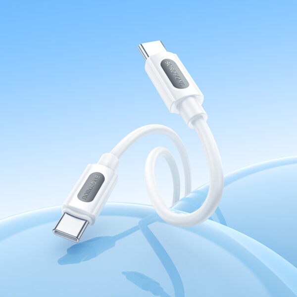 Borofone Cable BX114 Structure - Type C to Type C - PD 60W 3A 1 metre white