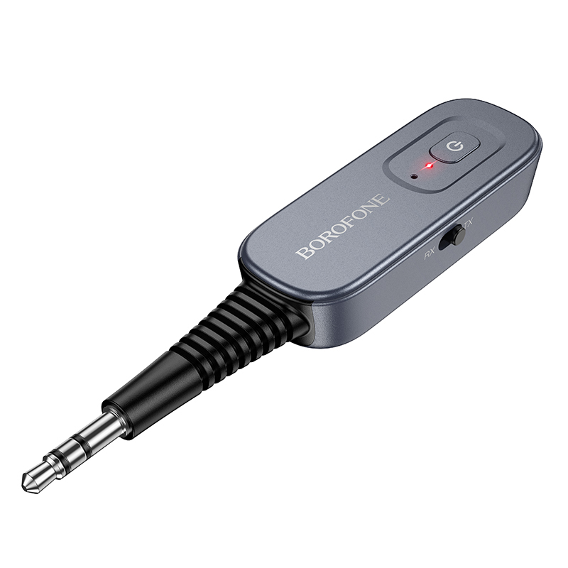 Borofone Audio Bluetooth Receiver AUX BC51 Clear Way grey