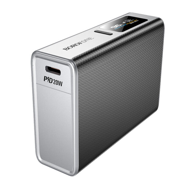 Borofone Power Bank 10000mAh BJ72 Energy - USB + Type C - QC 3.0 PD 20W grey