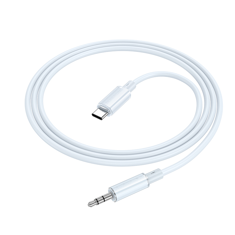 Borofone Cable AUX BL21 Lemon - Type C to jack 3,5mm - 1 metre blue