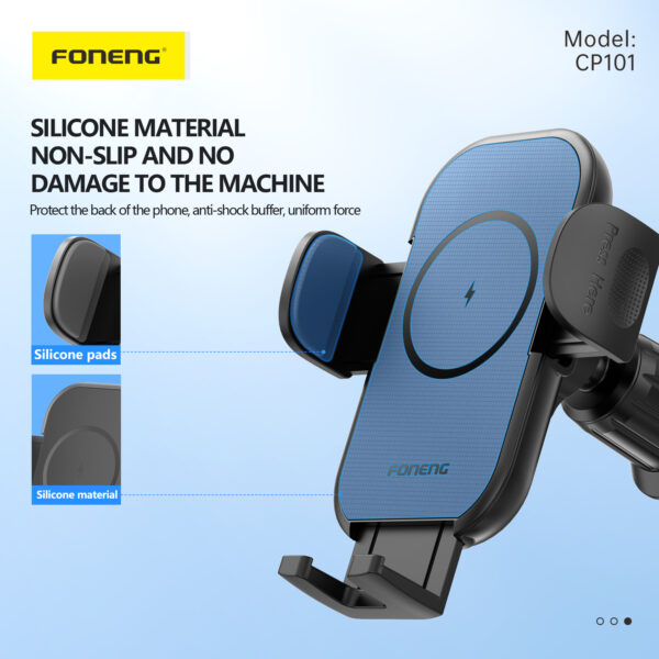 Foneng Car holder CP101 with induction charging to air vent black