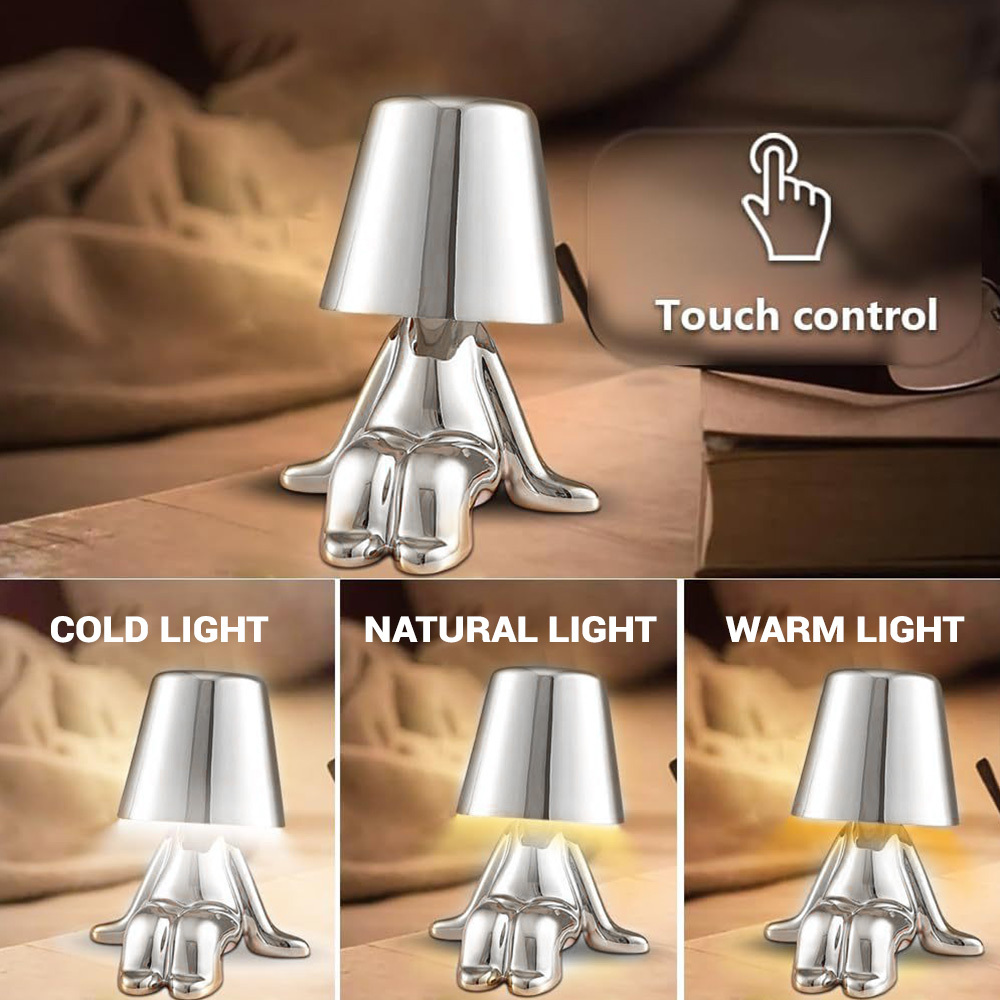Night lamp Silver Man design D
