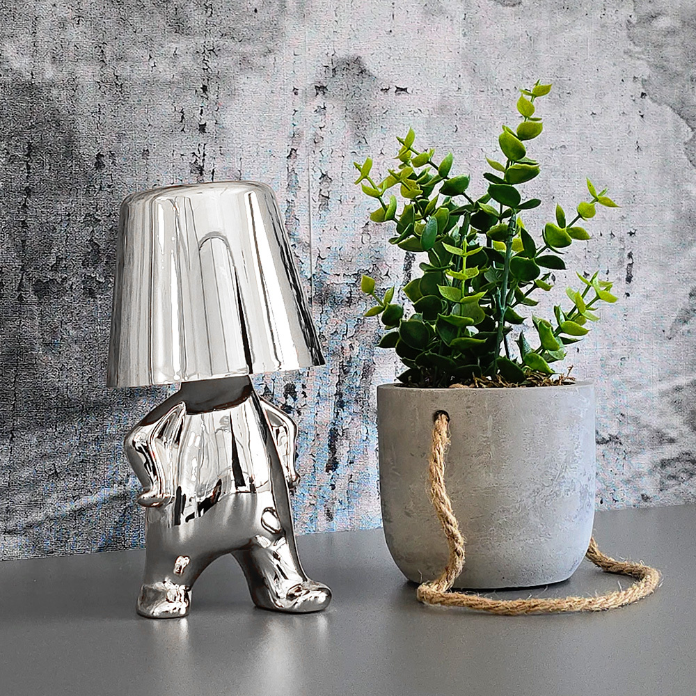 Night lamp Silver Man design F