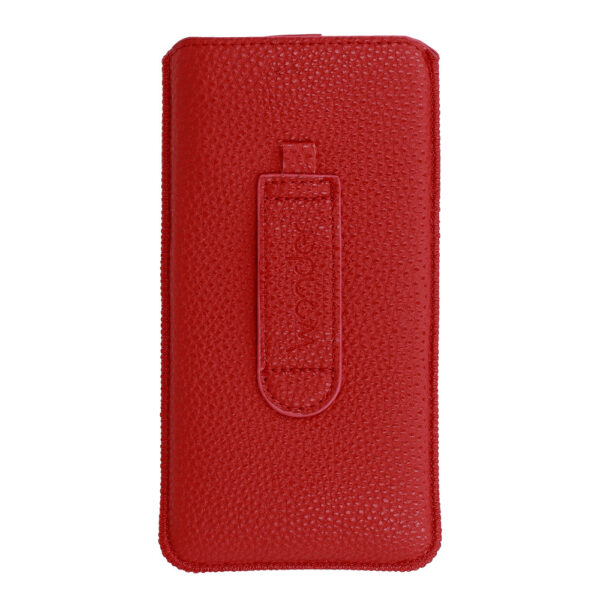 WONDER Deko Pouch Case (Size XXL) for Samsung S25 Ultra/S24 Ultra/M35/M23/A16 5G/Xiaomi Redmi 14C red