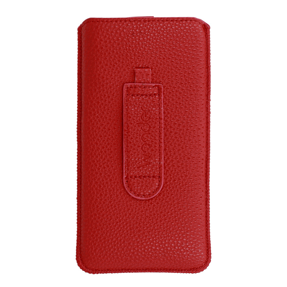 WONDER Deko Pouch Case (Size XXL) for Samsung S25 Ultra/S24 Ultra/M35/M23/A16 5G/Xiaomi Redmi 14C red