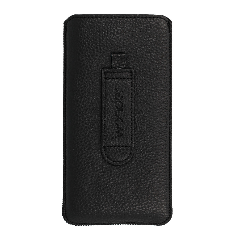 WONDER Deko Pouch Case (Size L) for Iphone 13 Mini/12 Mini/SE 2020/2022/7/8 black