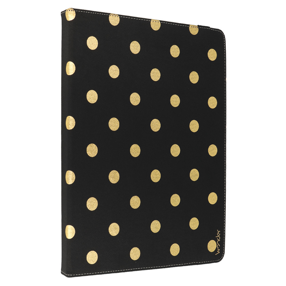 Wonder Canvas Tablet Case 13 inches gold polka-dot