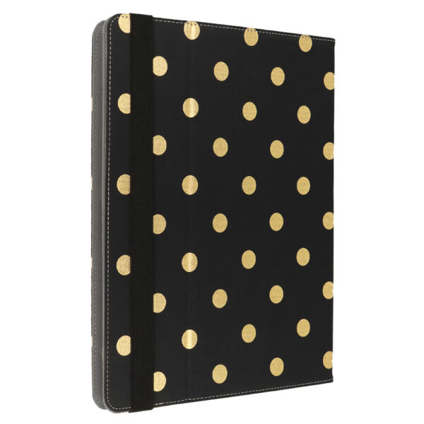 Wonder Canvas Tablet Case 13 inches gold polka-dot
