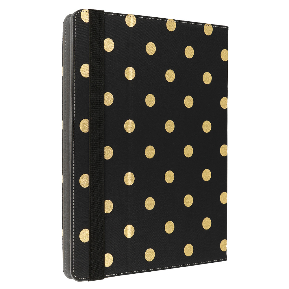 Wonder Canvas Tablet Case 13 inches gold polka-dot