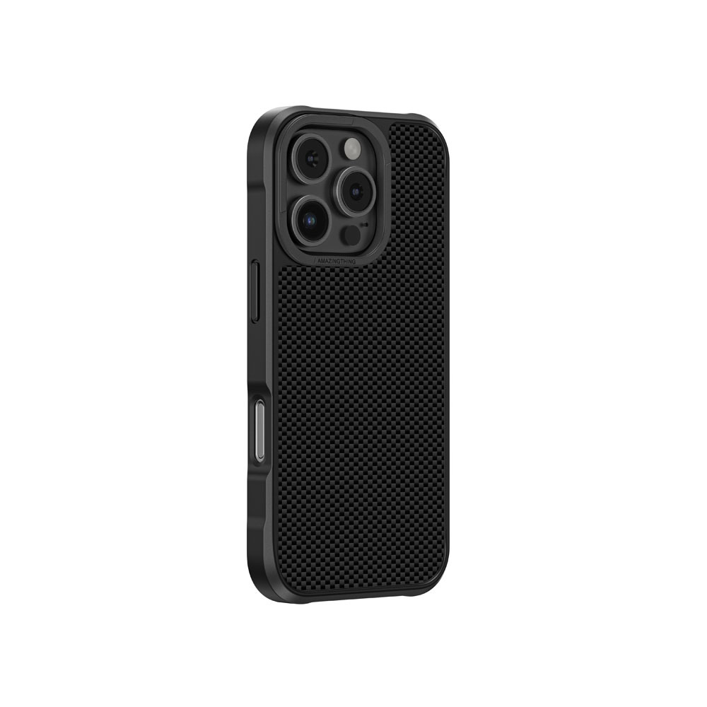 Amazing Thing Titan Max Bulletproof Grade Fibre 600D Case 12FT IP166.9PTIBK for Iphone 16 Pro Max black