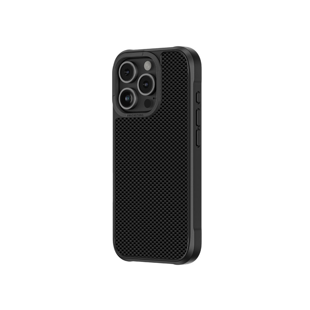 Amazing Thing Titan Max Bulletproof Grade Fibre 600D Case 12FT IP166.9PTIBK for Iphone 16 Pro Max black