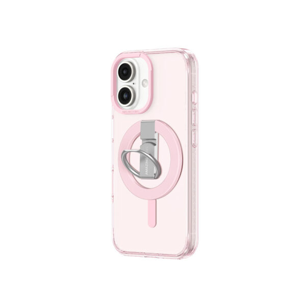 Amazing Thing Titan Pro Mag Ring Grip Case 10FT IP166.7TRPK for Iphone 16 Plus pink