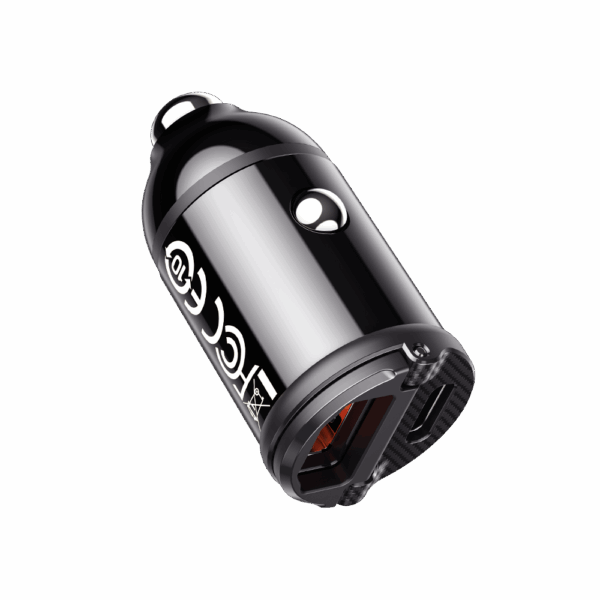 Rock Car charger H18 Mini  - USB + Type C - 30W 3A black