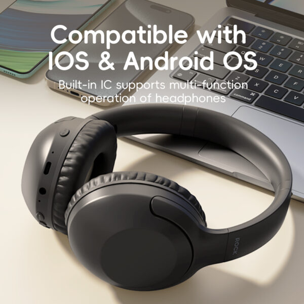 Rock Headphones O3 ANC bluetooth black