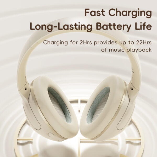 Rock Headphones O3 ANC bluetooth beige