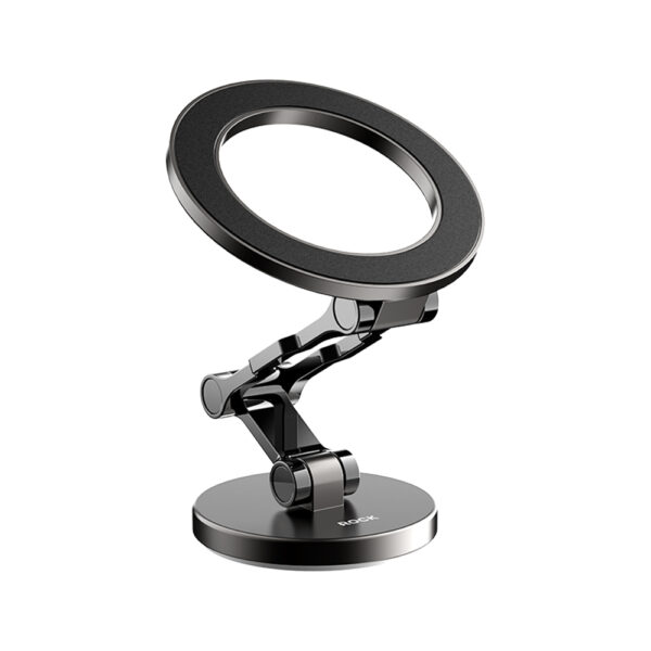Rock Magnetic car holder Q08 Ring with stick-on base to dashboard black