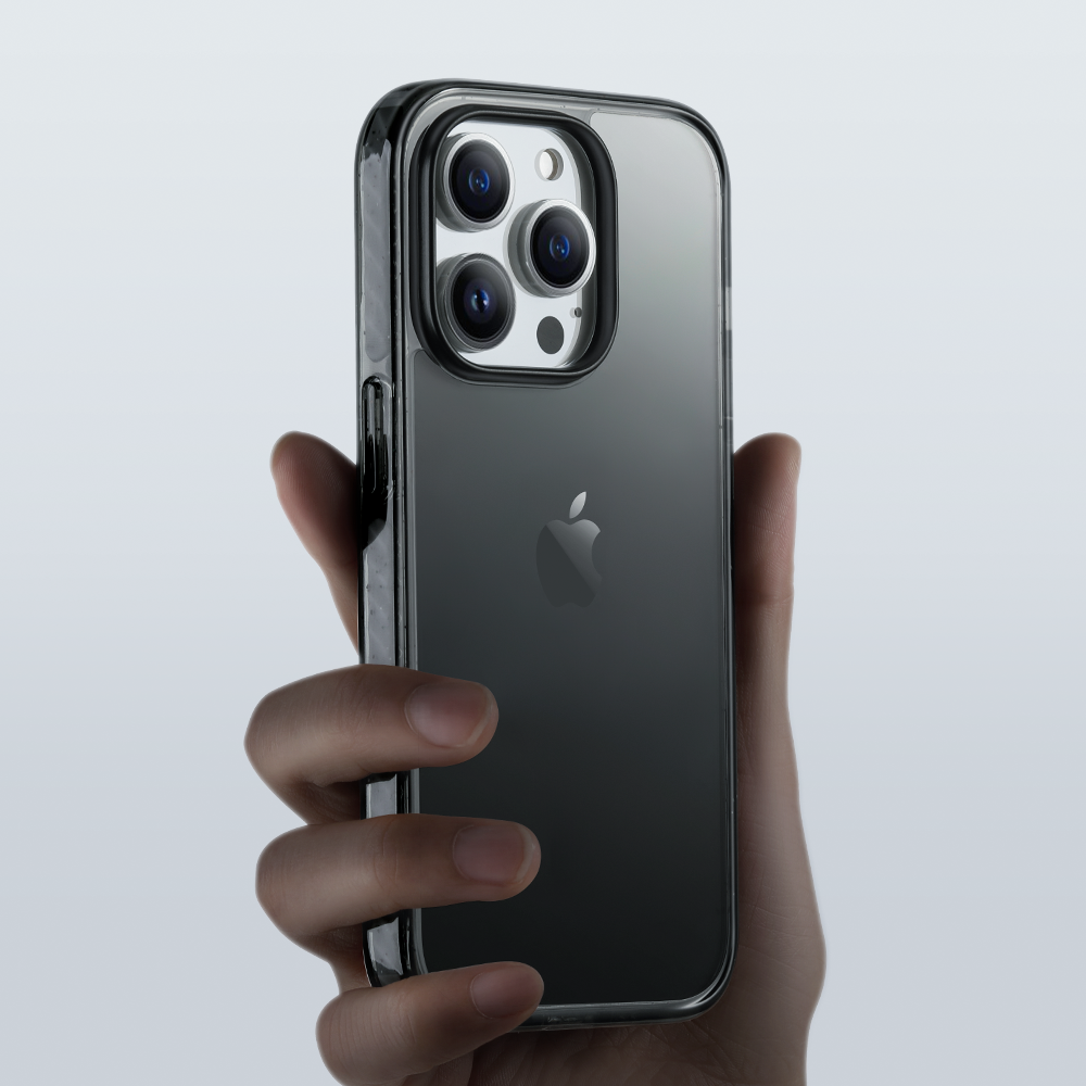 Rock Crystal Shield Series Case for Iphone 14 Pro transparent-black