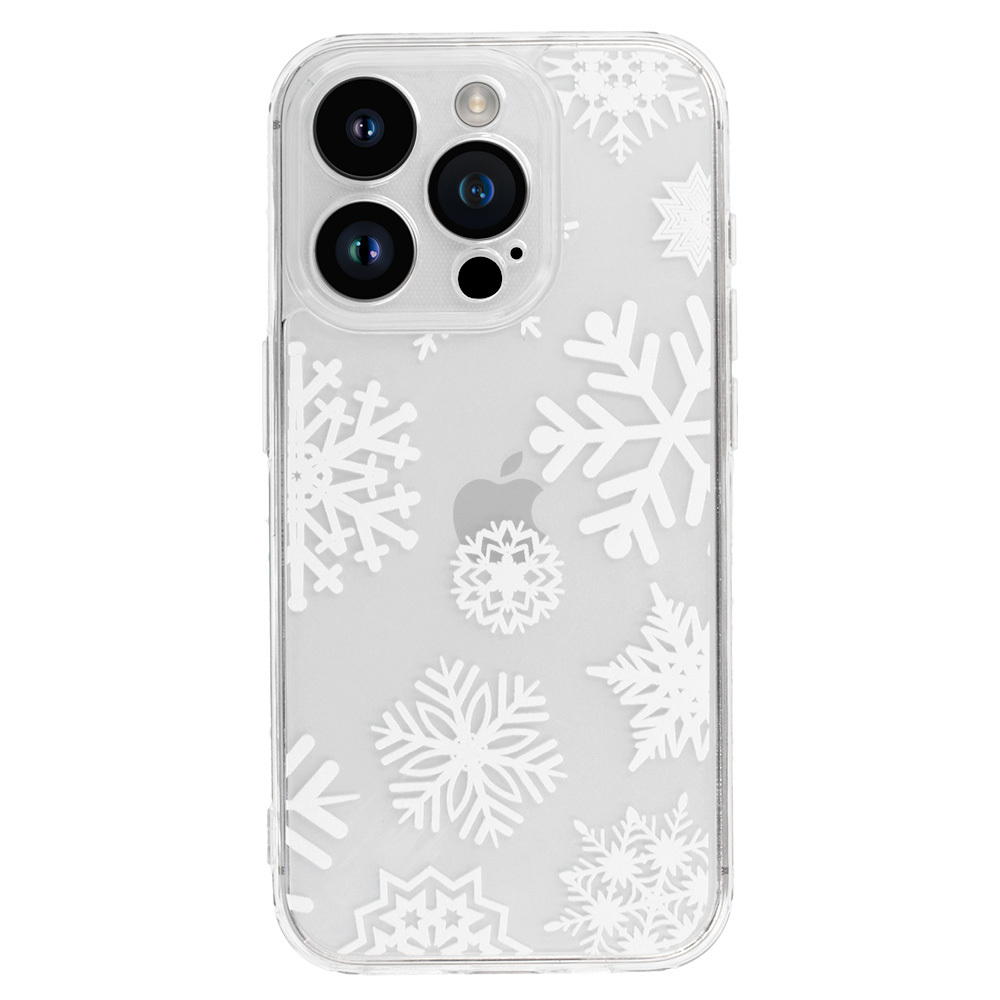 TEL PROTECT Christmas Clear Case for Iphone 15 Pro Max Design 4