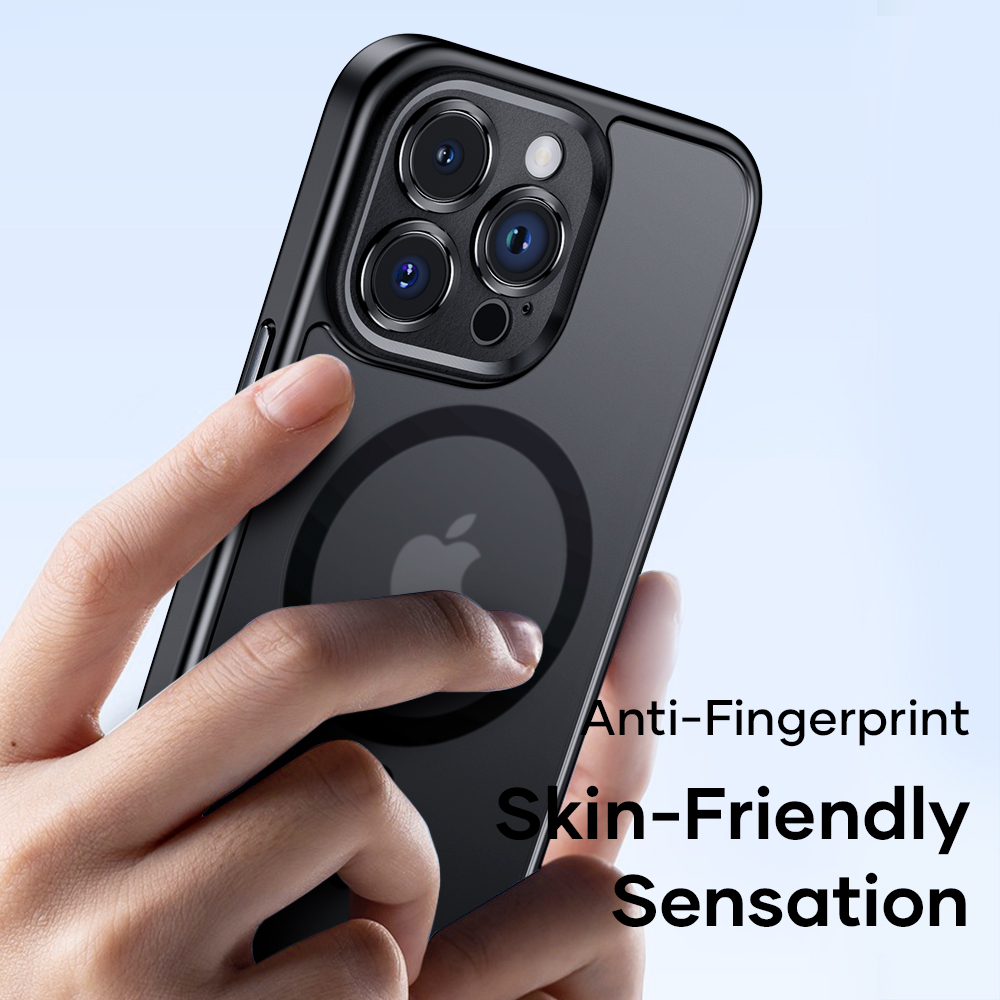 Rock Guard Touch Matte Series Magnetic Case for Iphone 16 Plus black