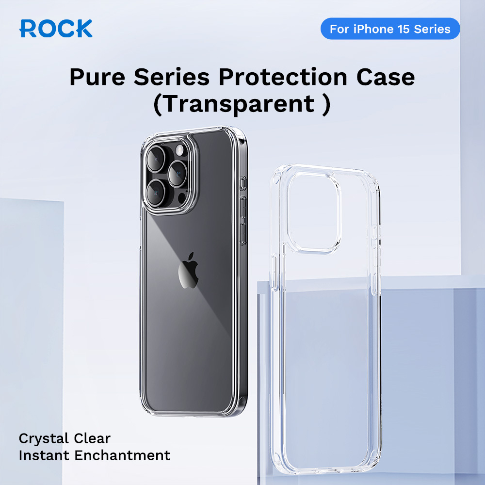 Rock Pure Series Case for Iphone 15 Pro transparent
