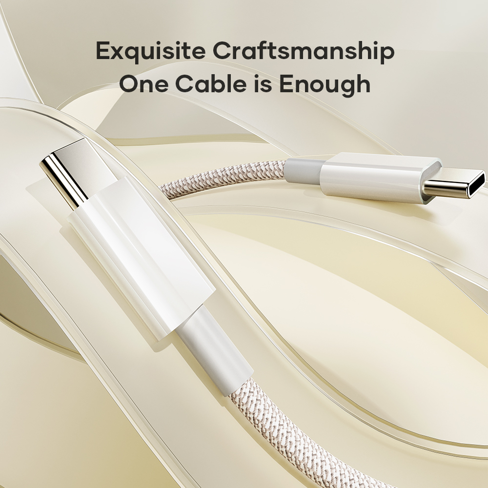 Rock Cable Z20 - Type C to Type C - PD 60W 3A 1 metre white