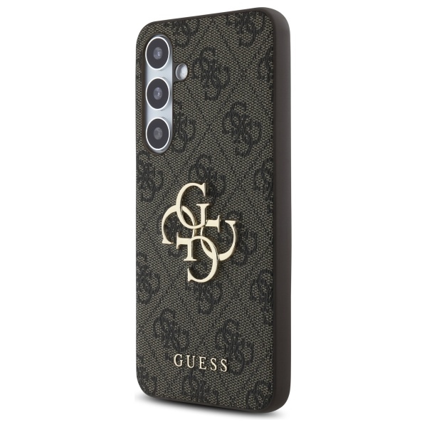 Original Case GUESS - hardcase 4G Big Metal Logo GUHCS24FE4GMGBR for Samsung Galaxy S24 FE Brown