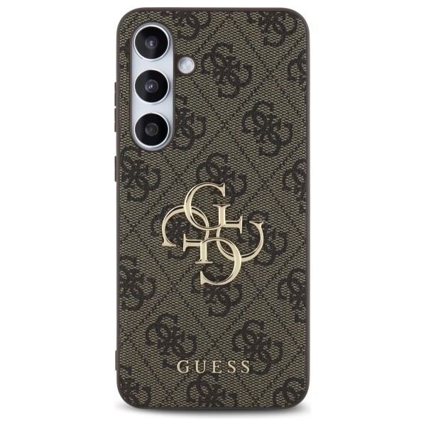 Original Case GUESS - hardcase 4G Big Metal Logo GUHCS24FE4GMGBR for Samsung Galaxy S24 FE Brown