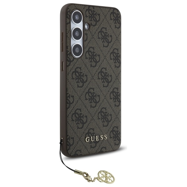 foto_add-299528 Original Case GUESS - hardcase 4G Charms Collection GUHCS24FEGF4GBR for Samsung Galaxy S24 FE Brown