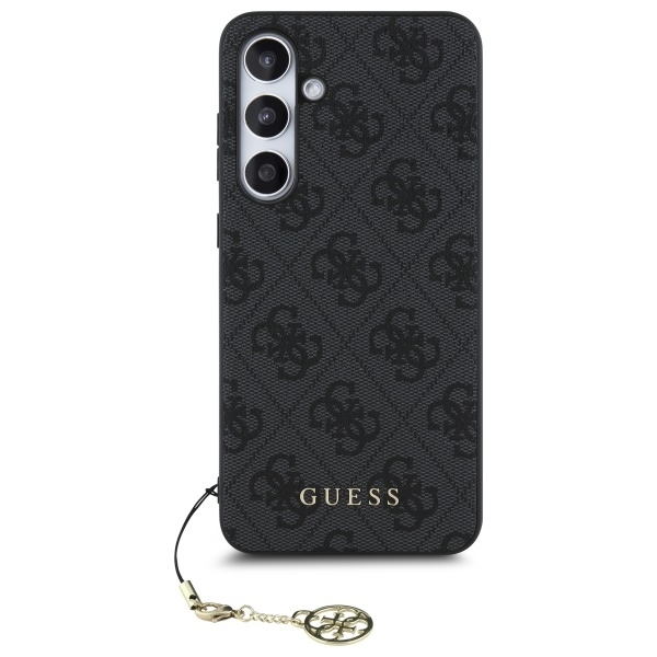 Original Case GUESS - hardcase 4G Charms Collection GUHCS24FEGF4GGR for Samsung Galaxy S24 FE szary