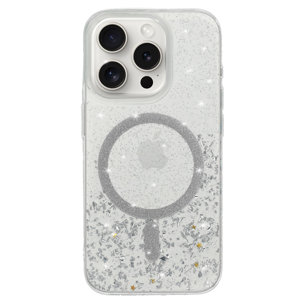 Tel Protect Moonlite Magsafe Case for Iphone 13 Pro Max silver clear