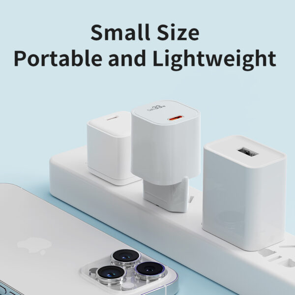 Rock Wall charger T88 Sugar Cube Series GaN - Type C - QC 3.0 PD 33W 3A white