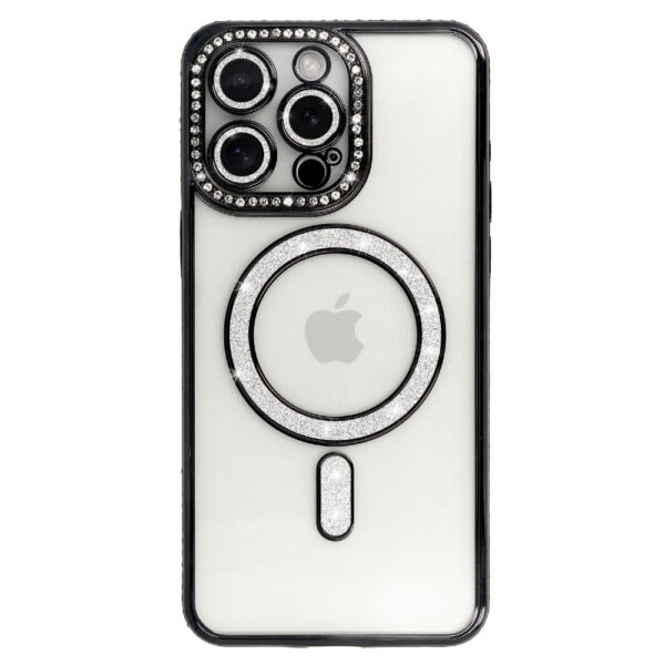 Bling Magsafe Case for Iphone 13 black