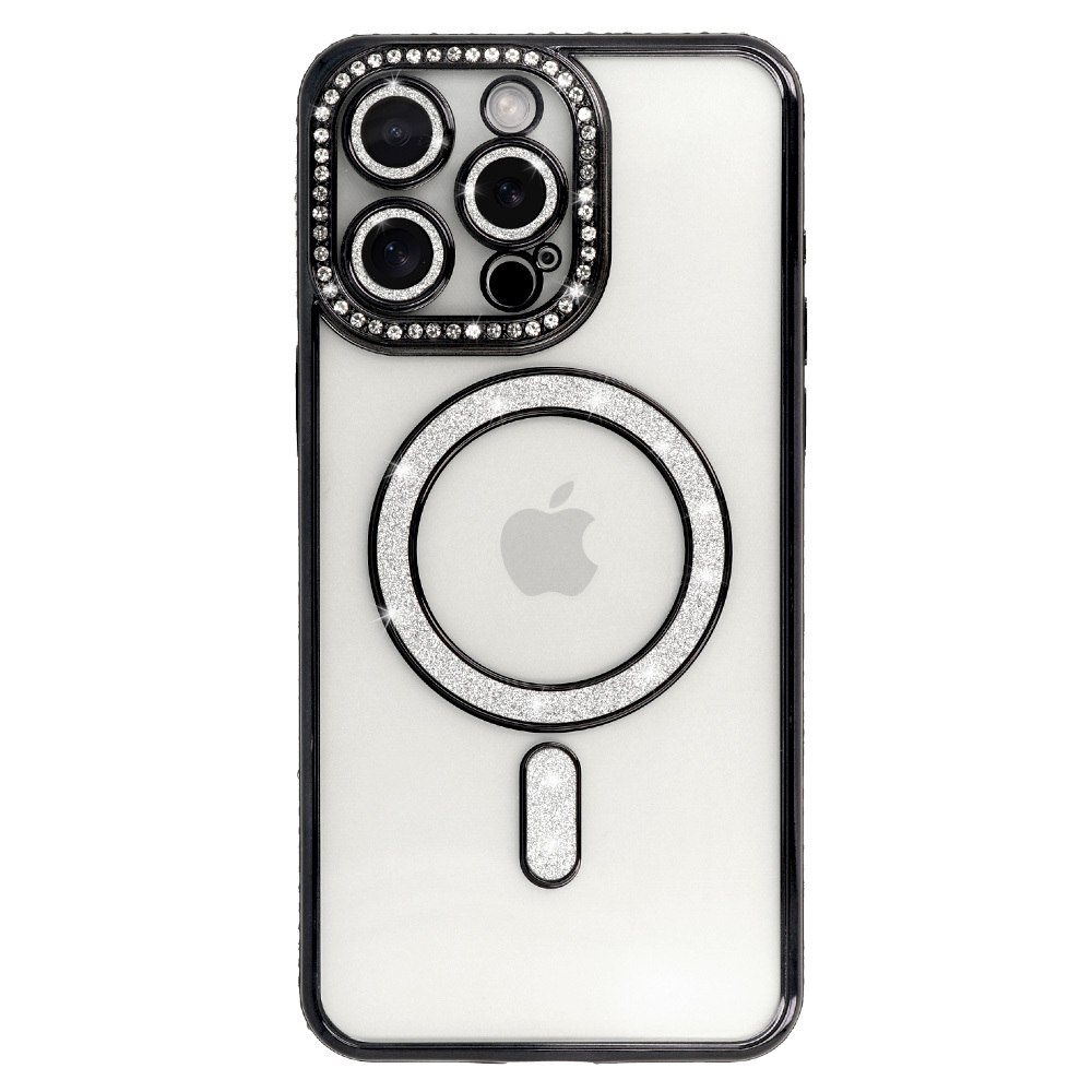Bling Magsafe Case for Iphone 13 black