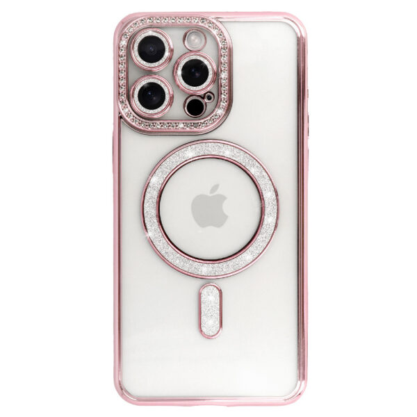 Bling Magsafe Case for Iphone 14 pink