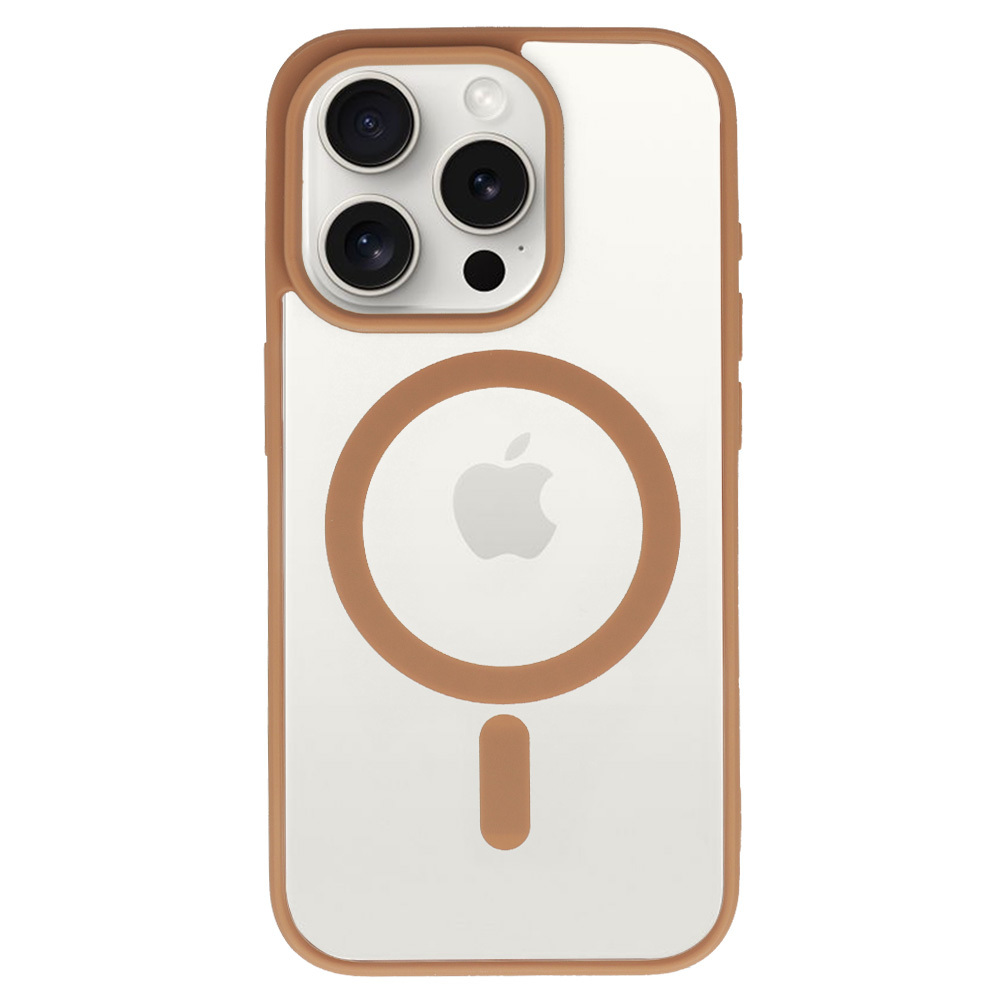 Acrylic Color Magsafe Case for Iphone 12 Pro Max desert titanium