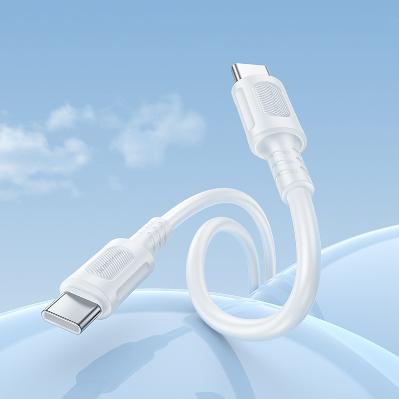 Borofone Cable BX111 Feliz - Type C to Type C - 60W 3A 1 metre white