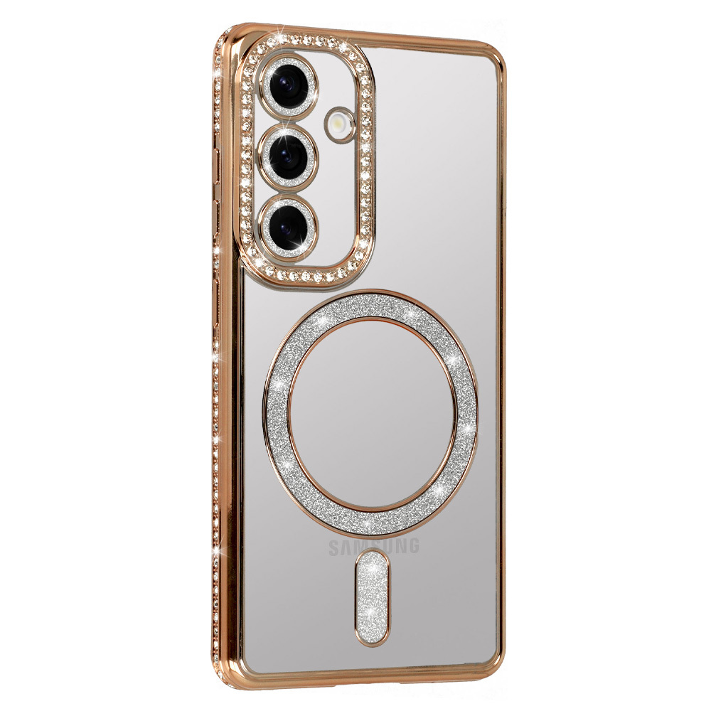 Bling Magsafe Case for Samsung Galaxy A35 5G gold
