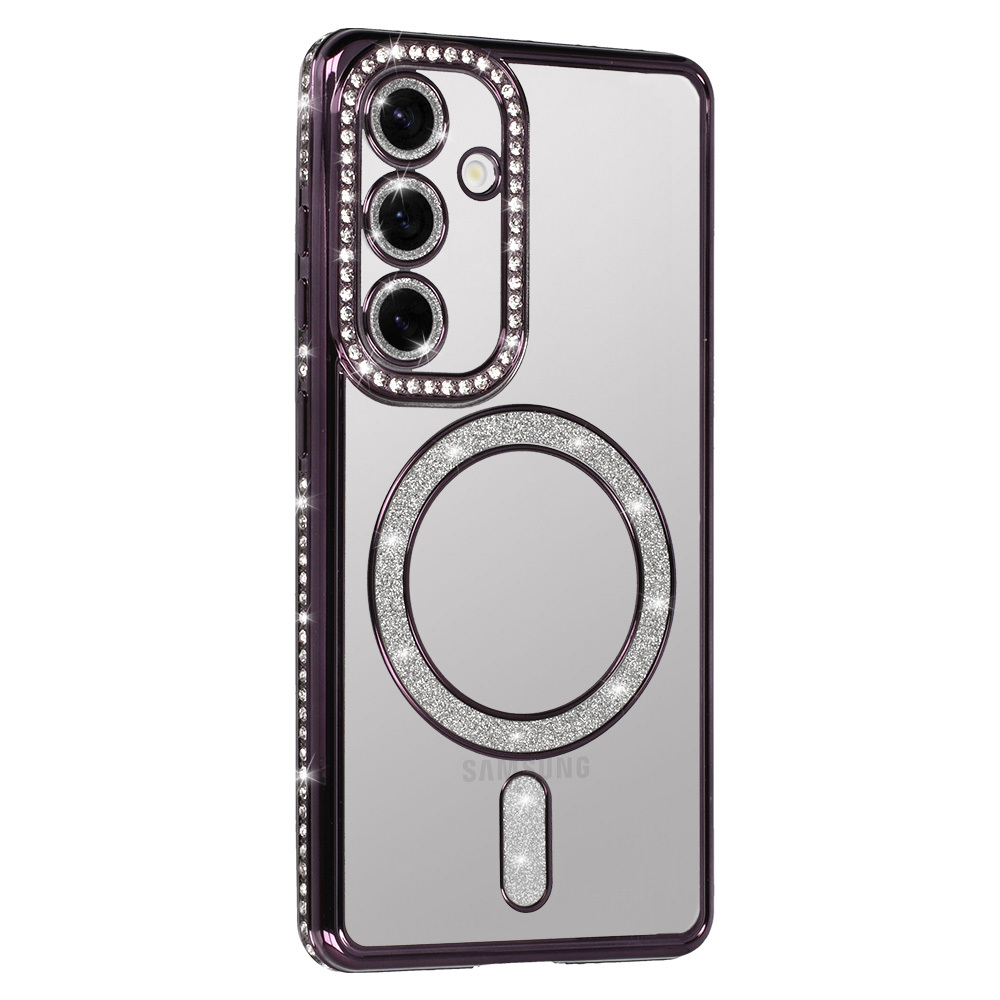 Bling Magsafe Case for Samsung Galaxy A36 5G purple